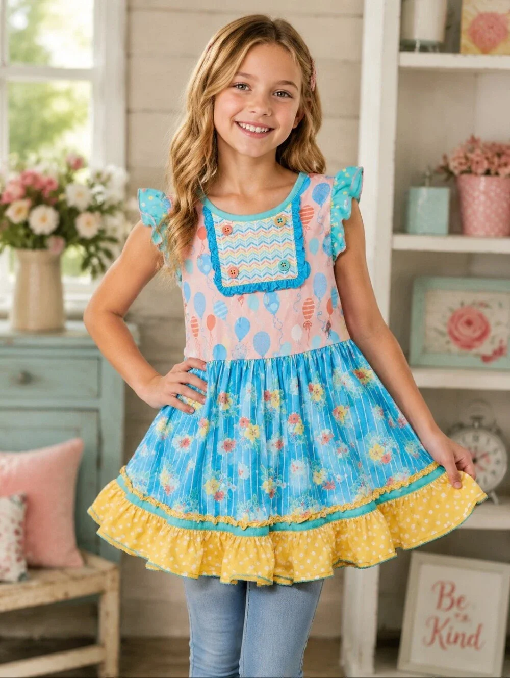 Matilda Jane Dream Chasers Balloon Play Tunic Shirt